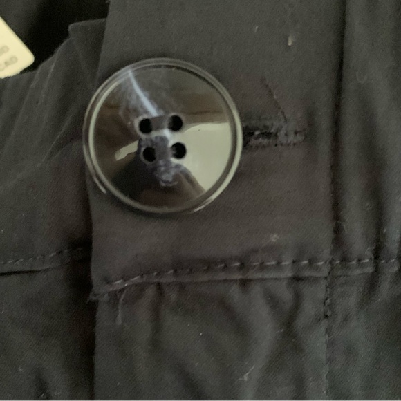 NWT Anthropologie Maeve Black Wide Barrel Leg Petite Small Minimalist Crop Pants - Picture 6 of 8